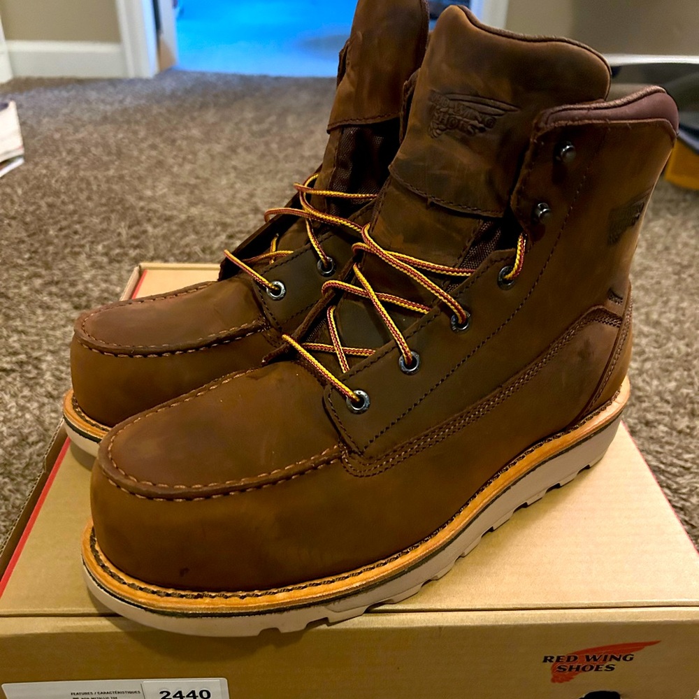NEW Red Wing Traction Tred Lite 6” Waterproof Safety Toe Work Boots